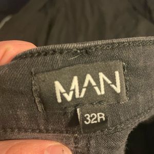 Boohooman Black Skinny Jeans